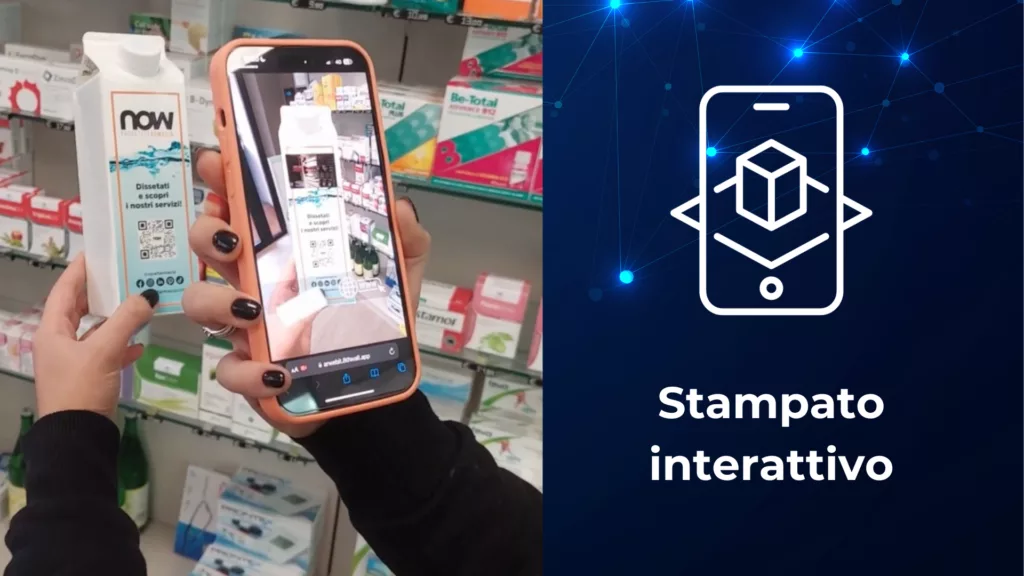 Packaging con qr-code in Realtà Aumentata realizzato per NOW Farmacia SRL