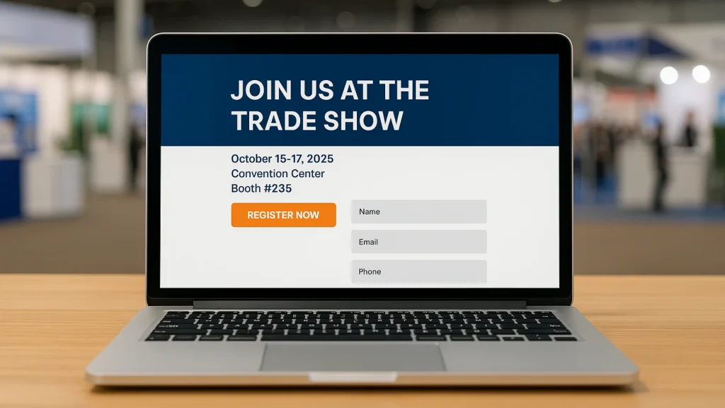 È utile creare una landing page dedicata per invitare i clienti alla fiera?