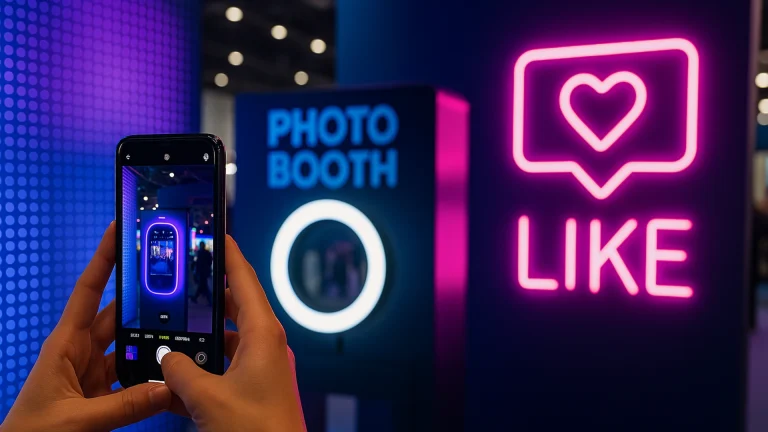 Come puoi incentivare la condivisione sui social media da parte dei tuoi visitatori in fiera?